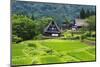 Gassho-zukuri houses in the mountain, Ainokura Village, Gokayama, Japan-Keren Su-Mounted Photographic Print