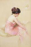 Pink Dress-Gaston Bouy-Stretched Canvas