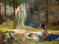 La Revelation, Brunnhilde (Brunehilde, Brynhildr) Decouvrant Siegmund Et Sieglinde - the Revelation-Gaston Bussiere-Giclee Print