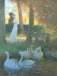 Lovers and Swans-Gaston Latouche-Mounted Giclee Print