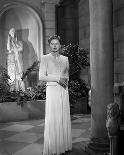 Ingrid Bergman in Whit Gown Portrait-Gaston Longet-Photo