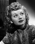 Lucille Ball Looking Up in Blouse Portrait-Gaston Longet-Photo