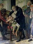 Edward Jenner Performing the First Vaccination Against Smallpox in 1796, 1879 (Detail)-Gaston Melingue-Mounted Giclee Print