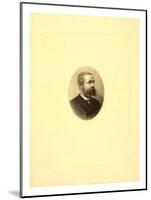 Gaston Tissandier, French Balloonist, Bust-Length Oval Portrait-Henri Thiriat-Mounted Giclee Print