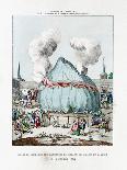 Satirical Engraving on the Fire of the Balloon of Miolan and Janinet 1784-Gaston Tissandier-Giclee Print