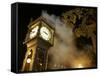 Gastown's Famous Steam-Powered Clock, Vancouver, Canada-Lawrence Worcester-Framed Stretched Canvas