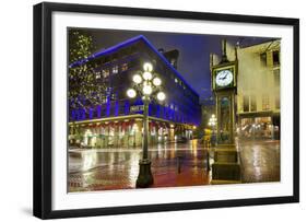 Gastown Steam Clock Vancouver-null-Framed Art Print