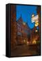 Gastronomy, Bšttcherstrasse, Old Town, Bremen, Germany, Europe-Chris Seba-Framed Stretched Canvas