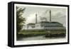 Gasworks by the Regent's Canal, London, C1830-A McClatchie-Framed Stretched Canvas