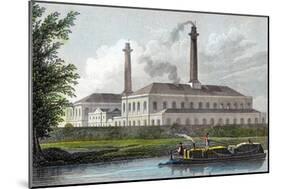 Gasworks on Regent's Canal, London, 1828-Thomas Hosmer Shepherd-Mounted Giclee Print