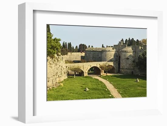 Gate Ampuaz, Old Town, Rhodes City, Rhodes, Dodecanese, Greek Islands, Greece, Europe-Jochen Schlenker-Framed Photographic Print