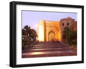 Gate and Walls of the Oudaya Kasbah, Rabat, Morocco, North Africa, Africa-Vincenzo Lombardo-Framed Photographic Print