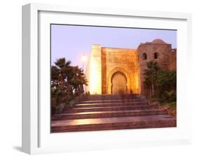 Gate and Walls of the Oudaya Kasbah, Rabat, Morocco, North Africa, Africa-Vincenzo Lombardo-Framed Photographic Print