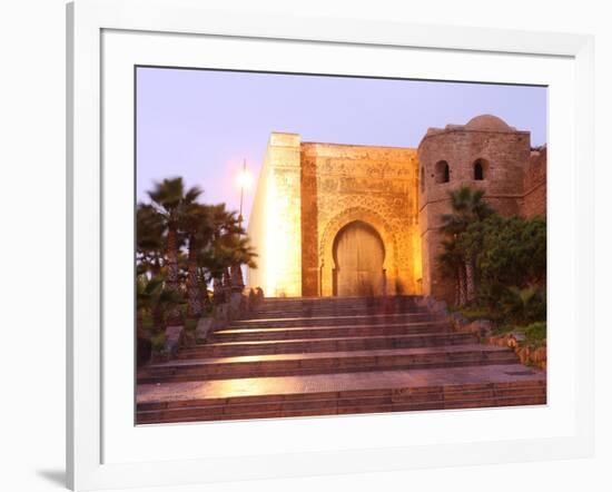 Gate and Walls of the Oudaya Kasbah, Rabat, Morocco, North Africa, Africa-Vincenzo Lombardo-Framed Photographic Print