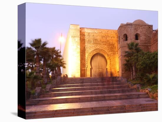 Gate and Walls of the Oudaya Kasbah, Rabat, Morocco, North Africa, Africa-Vincenzo Lombardo-Stretched Canvas