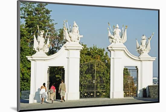 Gate at Bratislava Castle, Bratislava, Slovakia, Europe-Christian Kober-Mounted Photographic Print