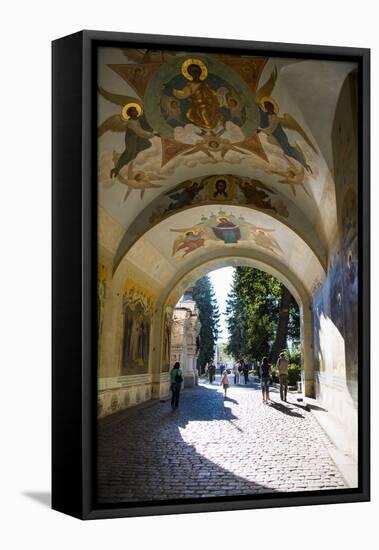 Gate Church of John the Baptist in Trinity Lavra of St. Sergius-Michael Runkel-Framed Stretched Canvas