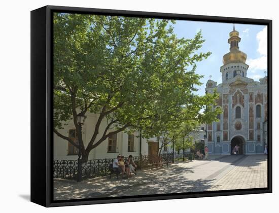 Gate Church of the Trinity, Kiev-Pechersk Lavra, UNESCO World Heritage Site, Kiev, Ukraine, Europe-Graham Lawrence-Framed Stretched Canvas