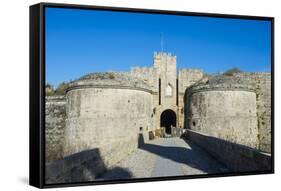 Gate D'Amboise, the Medieval Old Town, City of Rhodes-Michael Runkel-Framed Stretched Canvas