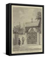 Gate Erected at Windsor in Memory of the Late Charles Knight-Percy William Justyne-Framed Stretched Canvas