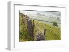 Gate in Stone Wall and Field-Miles Ertman-Framed Photographic Print