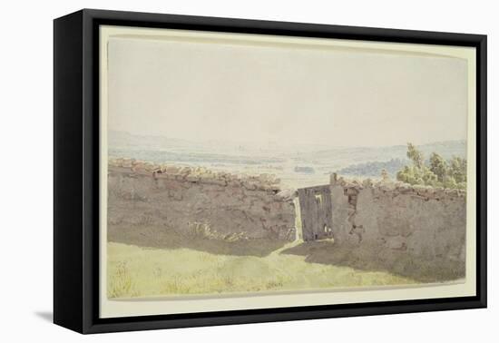 Gate in the Garden Wall-Caspar David Friedrich-Framed Stretched Canvas