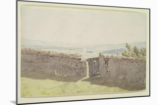 Gate in the Garden Wall-Caspar David Friedrich-Mounted Giclee Print