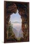 Gate in the Rocks - Karl Friedrich Schinkel (1781-1841). Oil on Canvas, 1818. Dimension : 74X48 Cm.-Karl Friedrich Schinkel-Framed Giclee Print