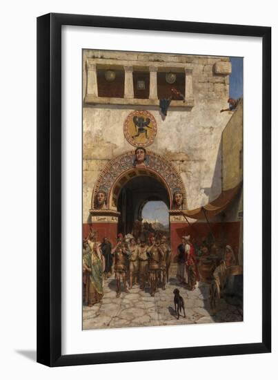 Gate in Volterra, Etruria-Alexander Alexandrovich Svedomsky-Framed Giclee Print