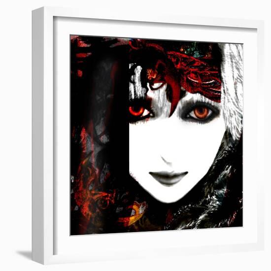 Gate Keeper: Scarlet and Yellow-Meiya Y-Framed Giclee Print