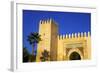 Gate Near King's Palace, Fez, Morocco, North Africa, Africa-Neil-Framed Photographic Print