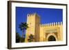 Gate Near King's Palace, Fez, Morocco, North Africa, Africa-Neil-Framed Photographic Print