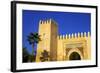 Gate Near King's Palace, Fez, Morocco, North Africa, Africa-Neil-Framed Photographic Print