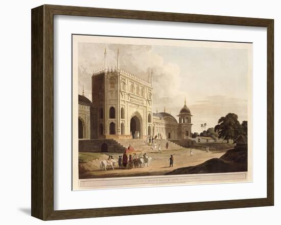 Gate of a Mosque Built by Hafiz Ramut, Pillibeat, 1825-1826-Thomas & William Daniell-Framed Giclee Print