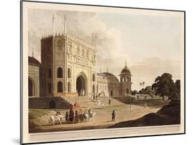 Gate of a Mosque Built by Hafiz Ramut, Pillibeat, 1825-1826-Thomas & William Daniell-Mounted Giclee Print