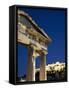 Gate of Athena Archegetis and the Acropolis at Night, UNESCO World Heritage Site, Athens, Greece, E-Martin Child-Framed Stretched Canvas