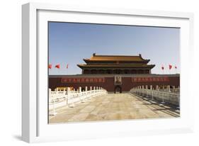 Gate of Heavenly Peace and Portrait of Mao Zhe Dong, Tiananmen Square, Beijing, China, Asia-Christian Kober-Framed Photographic Print