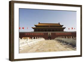 Gate of Heavenly Peace and Portrait of Mao Zhe Dong, Tiananmen Square, Beijing, China, Asia-Christian Kober-Framed Photographic Print