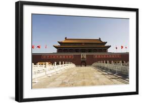 Gate of Heavenly Peace and Portrait of Mao Zhe Dong, Tiananmen Square, Beijing, China, Asia-Christian Kober-Framed Photographic Print