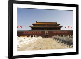 Gate of Heavenly Peace and Portrait of Mao Zhe Dong, Tiananmen Square, Beijing, China, Asia-Christian Kober-Framed Photographic Print