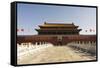 Gate of Heavenly Peace and Portrait of Mao Zhe Dong, Tiananmen Square, Beijing, China, Asia-Christian Kober-Framed Stretched Canvas
