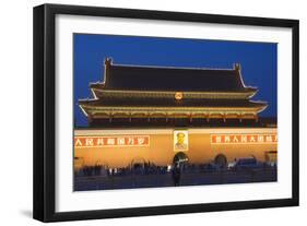 Gate of Heavenly Peace and Portrait of Mao Zhe Dong, Tiananmen Square, Beijing, China, Asia-Christian Kober-Framed Photographic Print