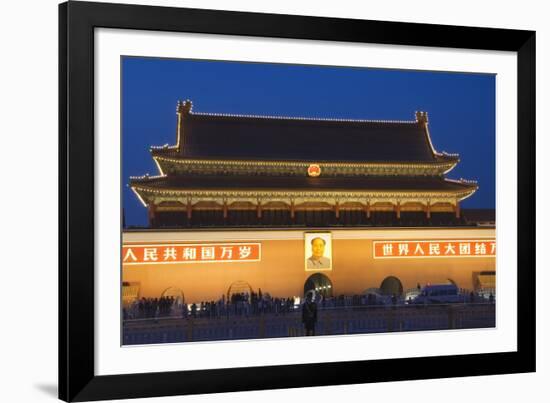 Gate of Heavenly Peace and Portrait of Mao Zhe Dong, Tiananmen Square, Beijing, China, Asia-Christian Kober-Framed Photographic Print