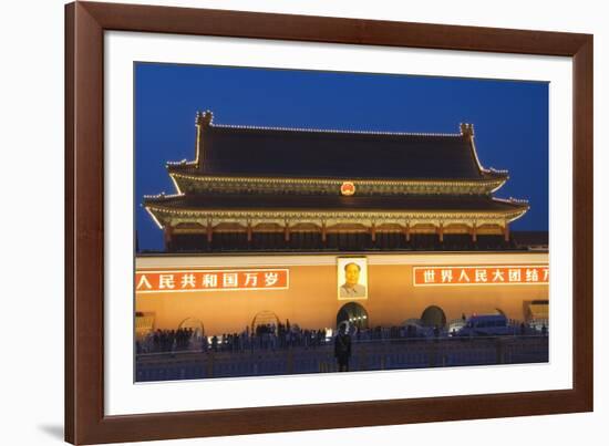 Gate of Heavenly Peace and Portrait of Mao Zhe Dong, Tiananmen Square, Beijing, China, Asia-Christian Kober-Framed Photographic Print