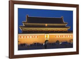 Gate of Heavenly Peace and Portrait of Mao Zhe Dong, Tiananmen Square, Beijing, China, Asia-Christian Kober-Framed Photographic Print