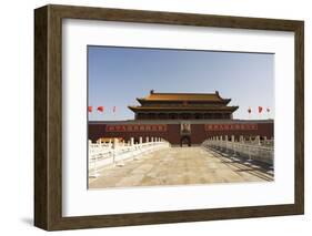 Gate of Heavenly Peace and Portrait of Mao Zhe Dong, Tiananmen Square, Beijing, China, Asia-Christian Kober-Framed Photographic Print