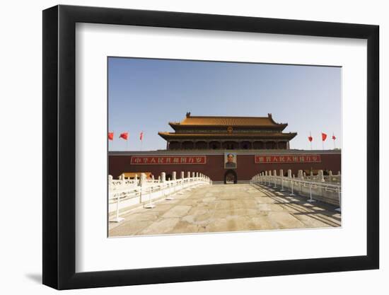 Gate of Heavenly Peace and Portrait of Mao Zhe Dong, Tiananmen Square, Beijing, China, Asia-Christian Kober-Framed Photographic Print