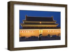 Gate of Heavenly Peace and Portrait of Mao Zhe Dong, Tiananmen Square, Beijing, China, Asia-Christian Kober-Framed Photographic Print