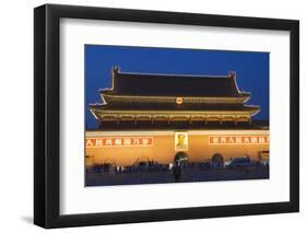 Gate of Heavenly Peace and Portrait of Mao Zhe Dong, Tiananmen Square, Beijing, China, Asia-Christian Kober-Framed Photographic Print