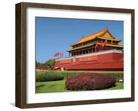 Gate of Heavenly Peace Gardens, the Forbidden City, Beijing, China-Miva Stock-Framed Premium Photographic Print